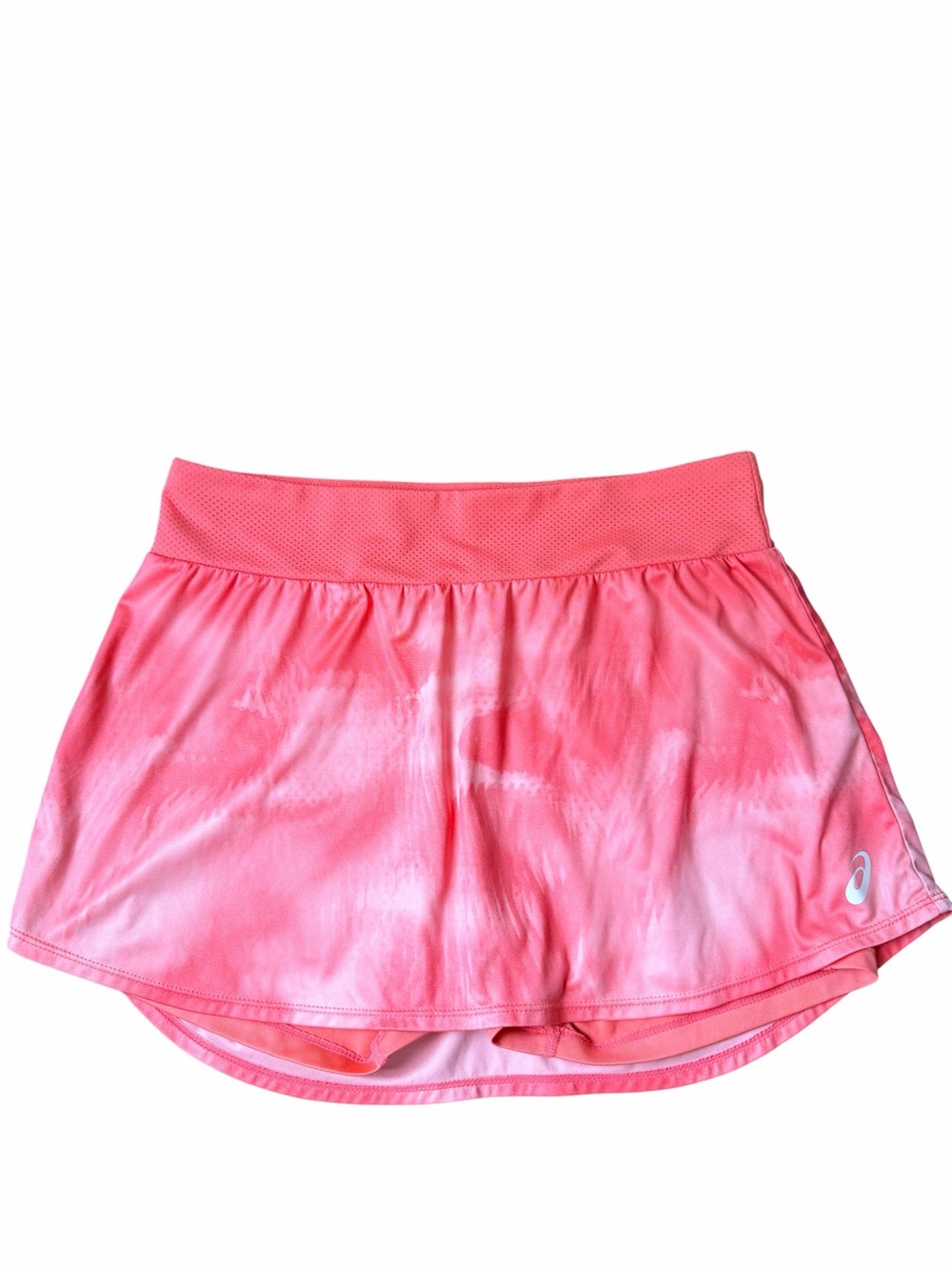 ASICS D1 Pink Coral Tie Dye Skort Women’s Size Medium Activewear